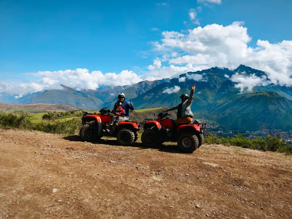 Quad bike adventure across the beautiful landscapes of the Sacred Valley near Cusco